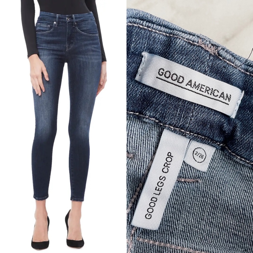 Good American Good Legs Crop Skinny Jeans